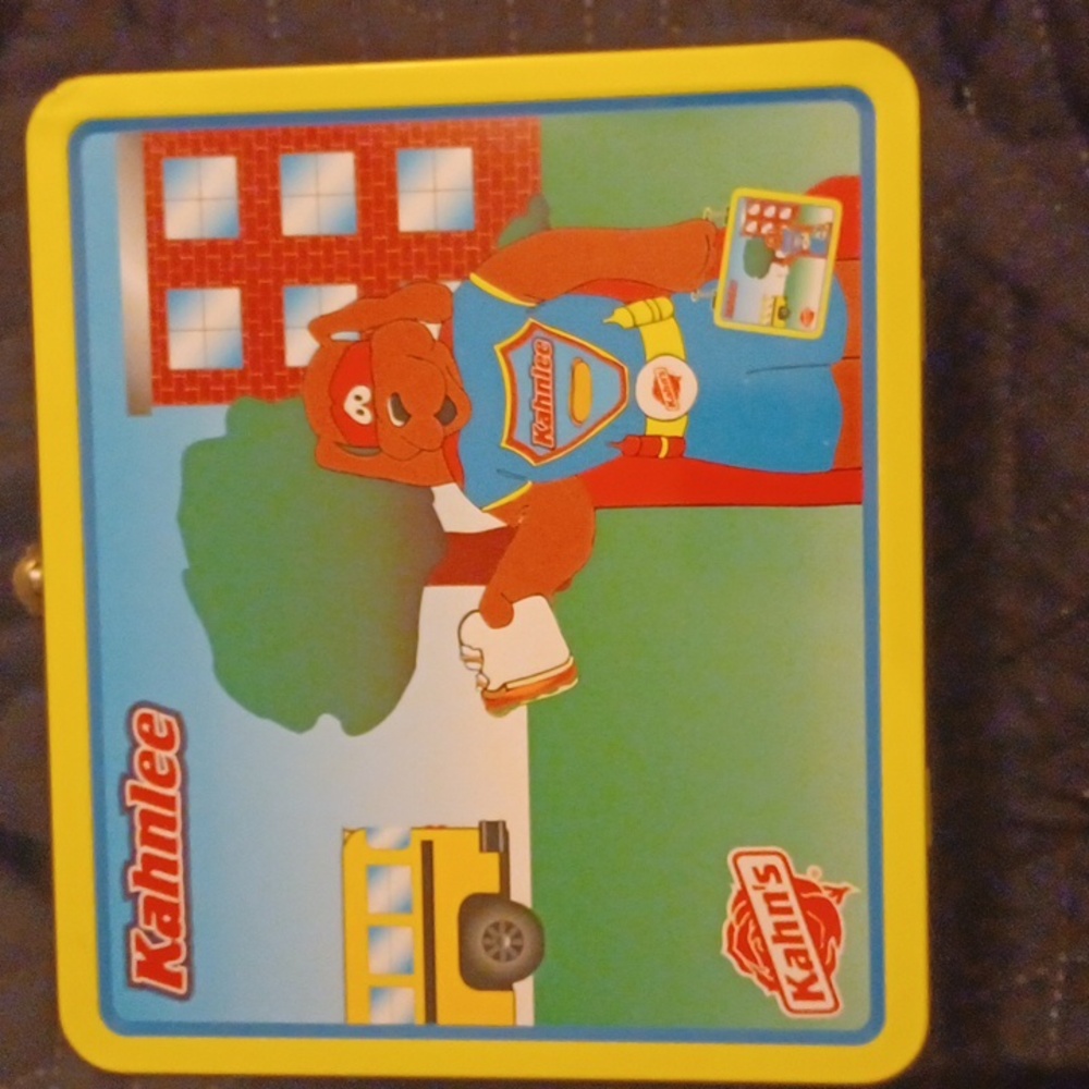 Kahns "Kahnlee" collectable metal lunchbox